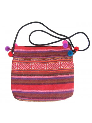 Bright Multicoloured Handlloom Thai Hilltribe Shoulder Bag - Fair Trade