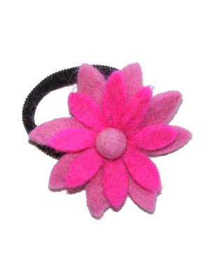 Hand made Felt Chrysanthemum Flower Hair Accessory - Fair Trade