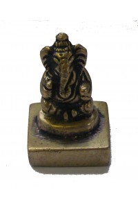 Fair Trade Cast Brass Ganesh Statue / Stamp / Chop Figurine from Kathmandu, Nepal