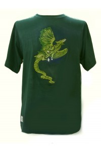 Fair Trade Embroidered Green Dragon T Shirt ( Green T Shirt)