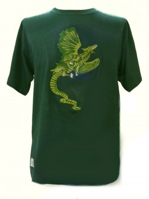 Fair Trade Embroidered Green Dragon T Shirt ( Green T Shirt)