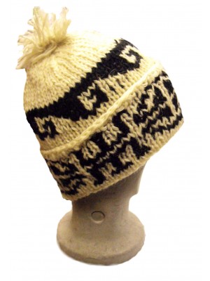 Fair Trade Traditional Unlined Bobble Hat - Hand Knitted - 100% Fairtrade Wool Fair Trade Traditional Unlined Bobble Hat - Hand Knitted - 100% Fairtrade Wool