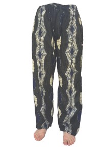 Fair Trade Ethnic African Print Elasticated Cotton ' Baggies ' Trousers