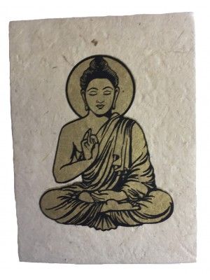 Fair Trade Large Handmade Nepali Lokta Paper Lord Buddha Notebook