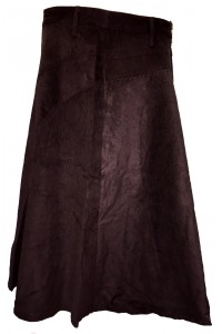 Fair Trade Fashionable Corduroy Annie Maxi Skirt - Chocolate Brown