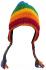 Hand Knit Wool Rainbow Earflap Hat with Fleece Lining - Fair Trade