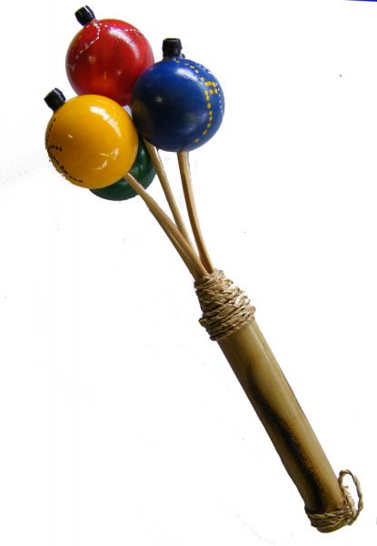 Brightly Coloured Children's Ping Pong Shaker 