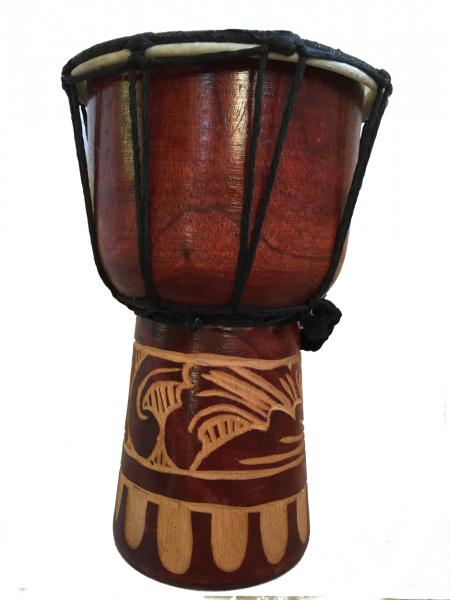 Authentic African Style 20 cm high Hand Carved Djembe Drum - Fair Trade