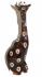 Fair Trade Hand Carved Wooden Sitting Giraffe - choices of 3 sizes