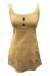 White Handloom Cotton Linen Effect Tunic Top with Coconut Buttons - Fair Trade