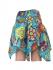 Fair Trade Colourful Short Cotton Belinda Elasticated  Jungli  Skirt - Sky Blue