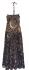 Bold Ethnic Print 100% Cotton Chocolate Brown Annabel Summer Maxi Dress - Fair Trade