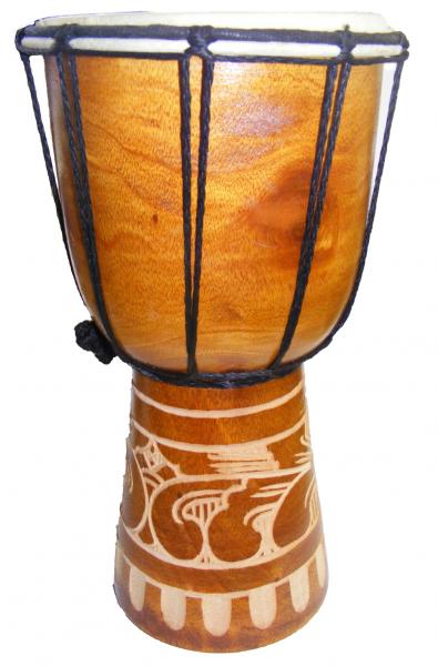 Authentic African Style 30 cm high Hand Carved Djembe Drum - Fair Trade