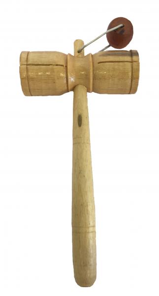 Two Tone Tick Tock Wooden Rattle / Block Shaker/Guiro / Agogo - Great Sound