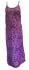 Beautiful Purple Strappy Balinese Bird of Peace Sundress/Shift Dress with Ties 