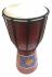 Authentic Dot Painted 40 cm high Hand Painted Djembe Drum - Fair Trade
